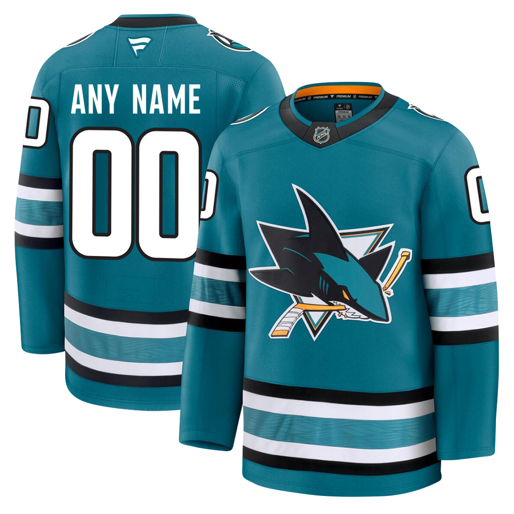 Customizable San Jose Sharks 2024 Fanatics Premium Official NHL HOME Jersey