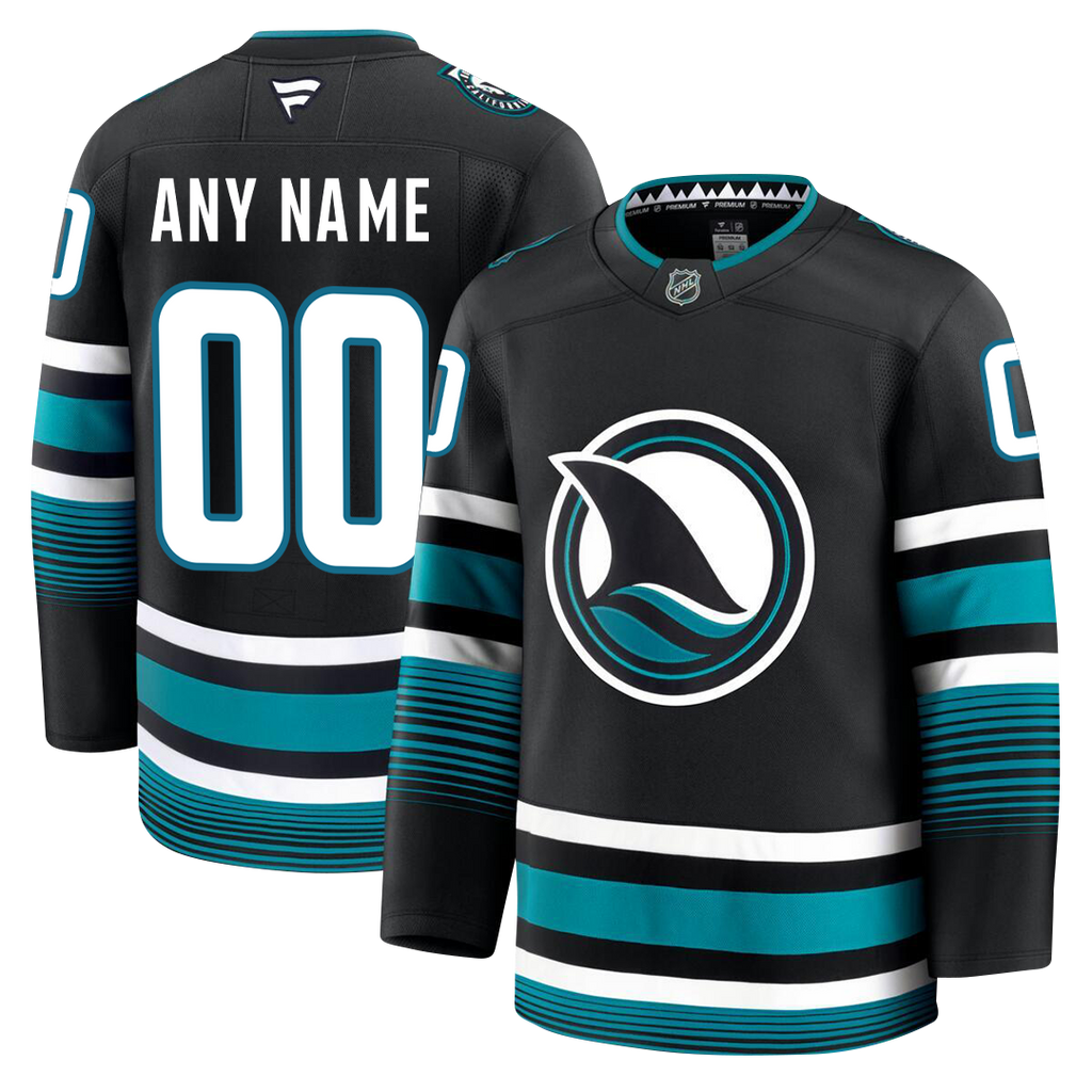 Customizable San Jose Sharks 2024 Fanatics Premium Official NHL THIRD ALTERNATE Jersey