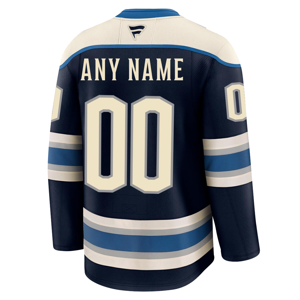 Customizable Columbus Blue Jackets 2024 Fanatics Premium Official THIRD ALTERNATE NHL Jersey
