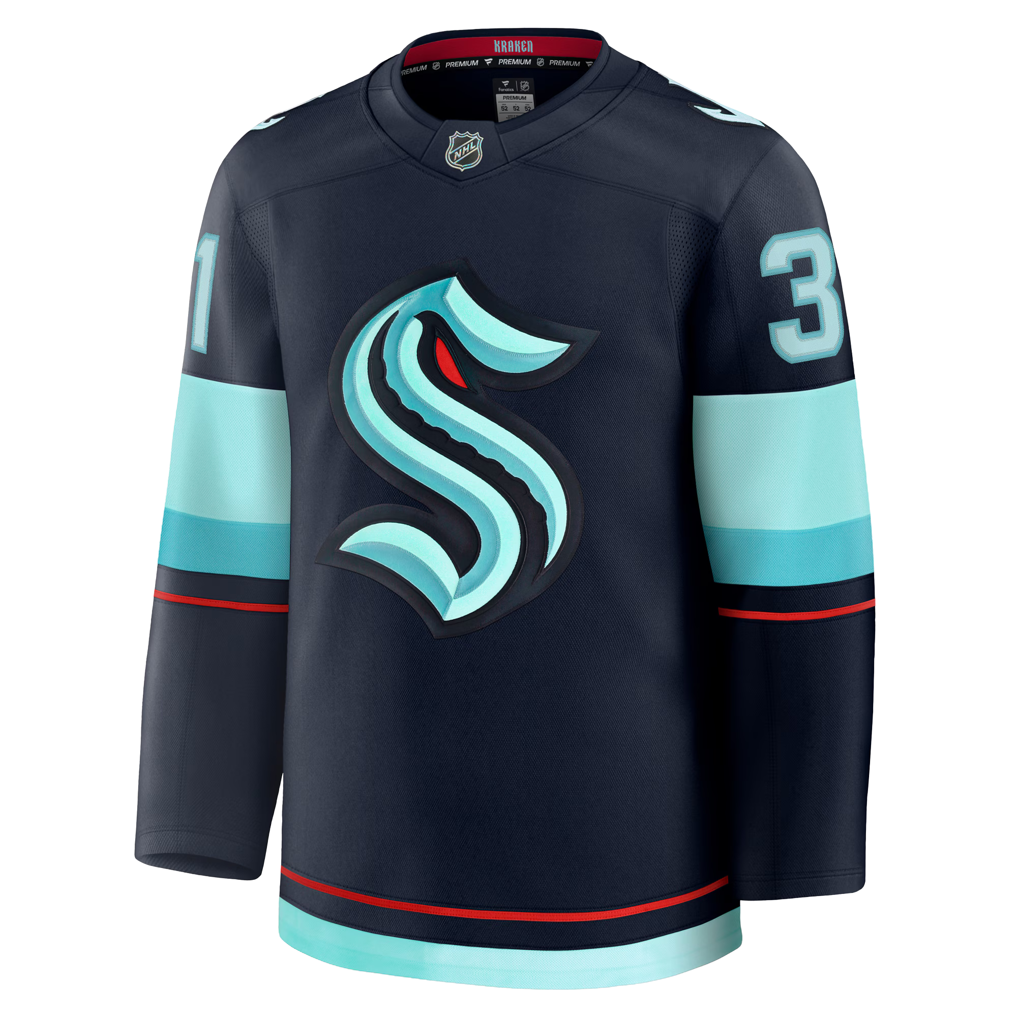 Philipp Grubauer Seattle Kraken Fanatics Premium Home Jersey