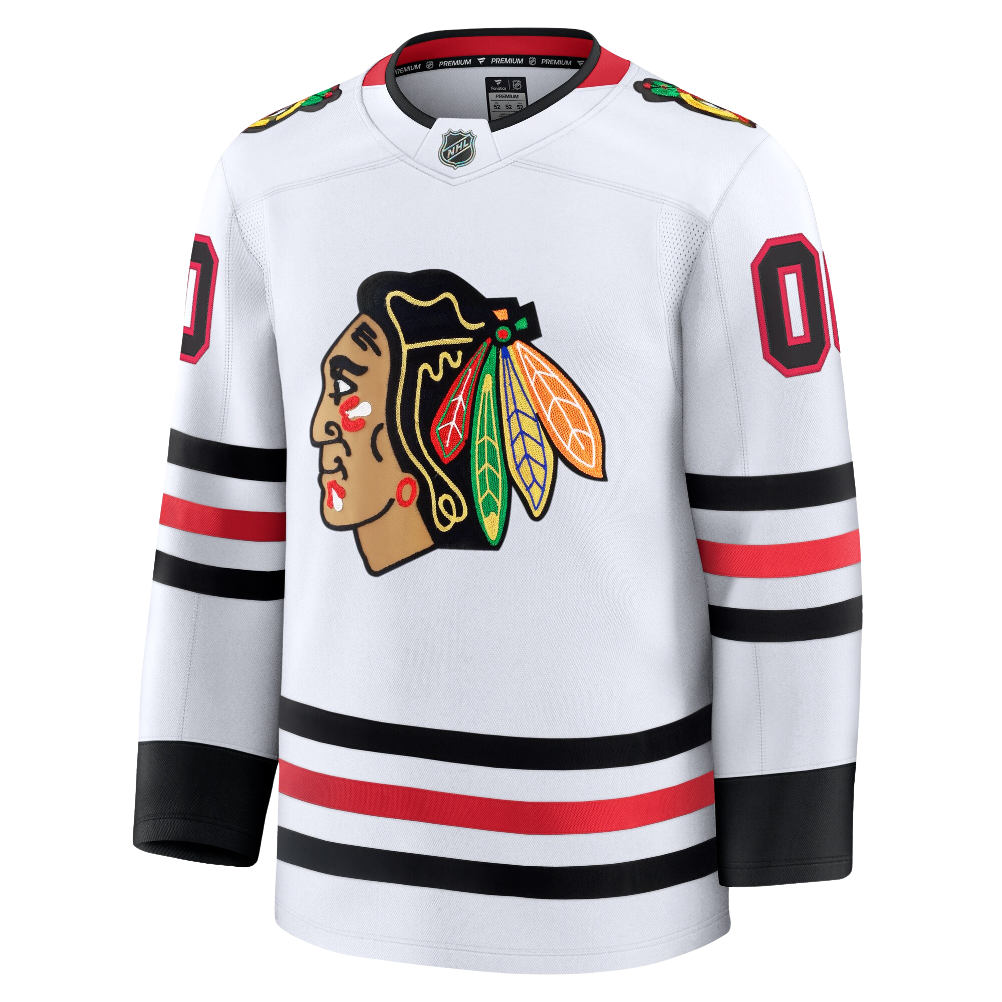 Customizable Chicago Blackhawks 2024 Fanatics Premium Official NHL AWAY Jersey
