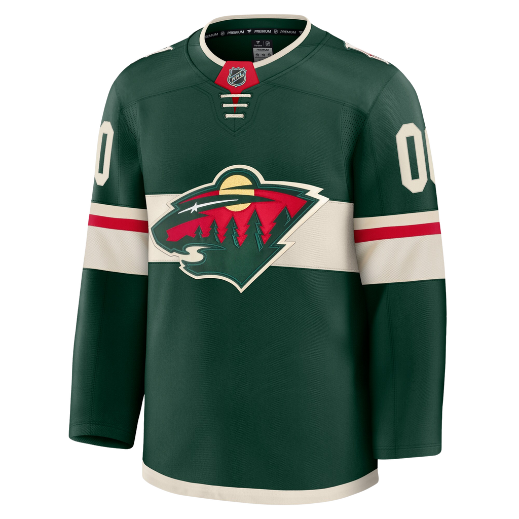 Customizable Minnesota Wild 2024 Fanatics Premium Official NHL HOME Jersey