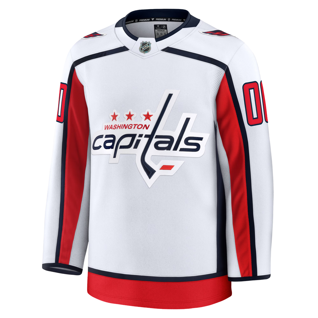 Customizable Washington Capitals 2024 Fanatics Premium Official NHL AWAY Jersey
