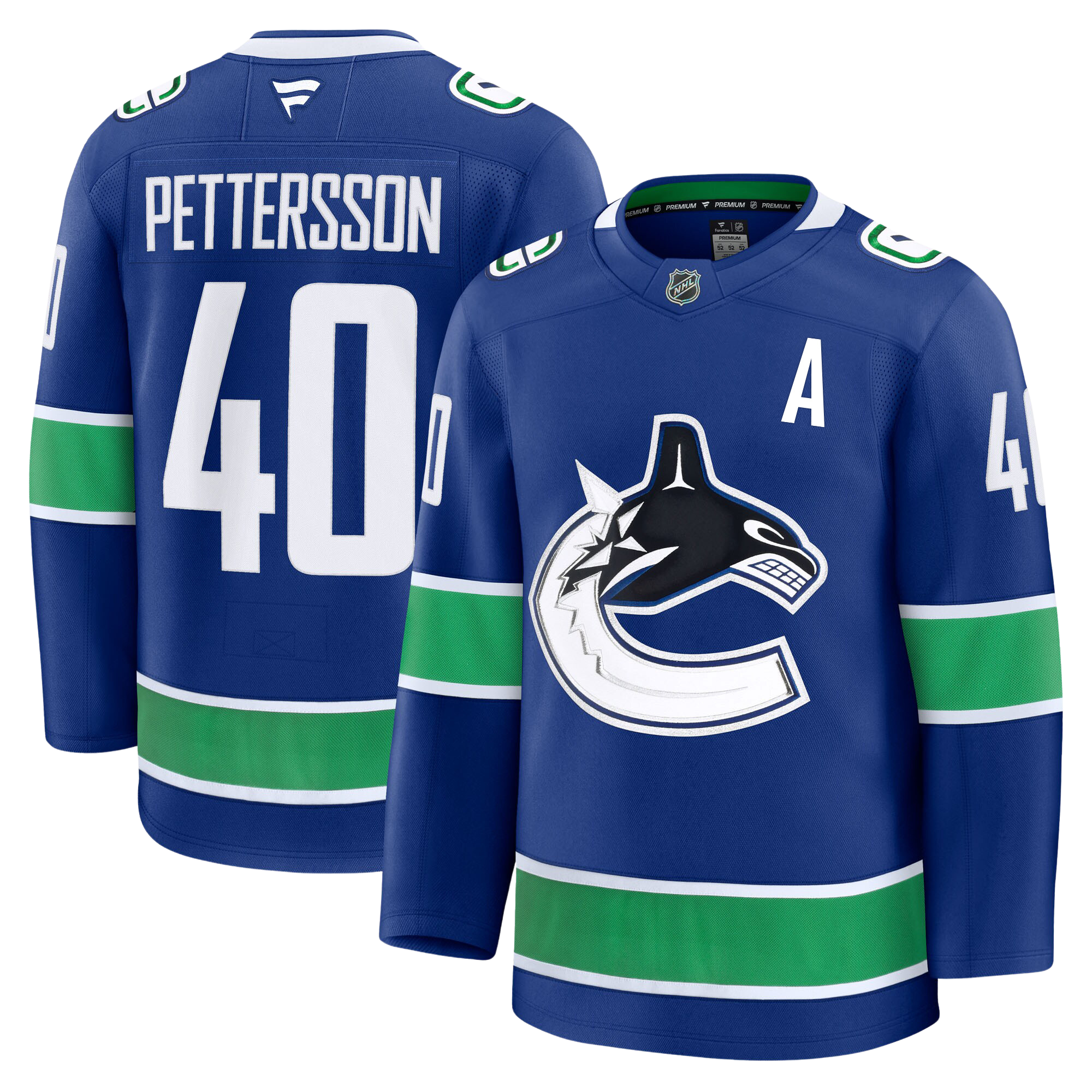 Elias Pettersson Vancouver Canucks Fanatics Premium Home Jersey