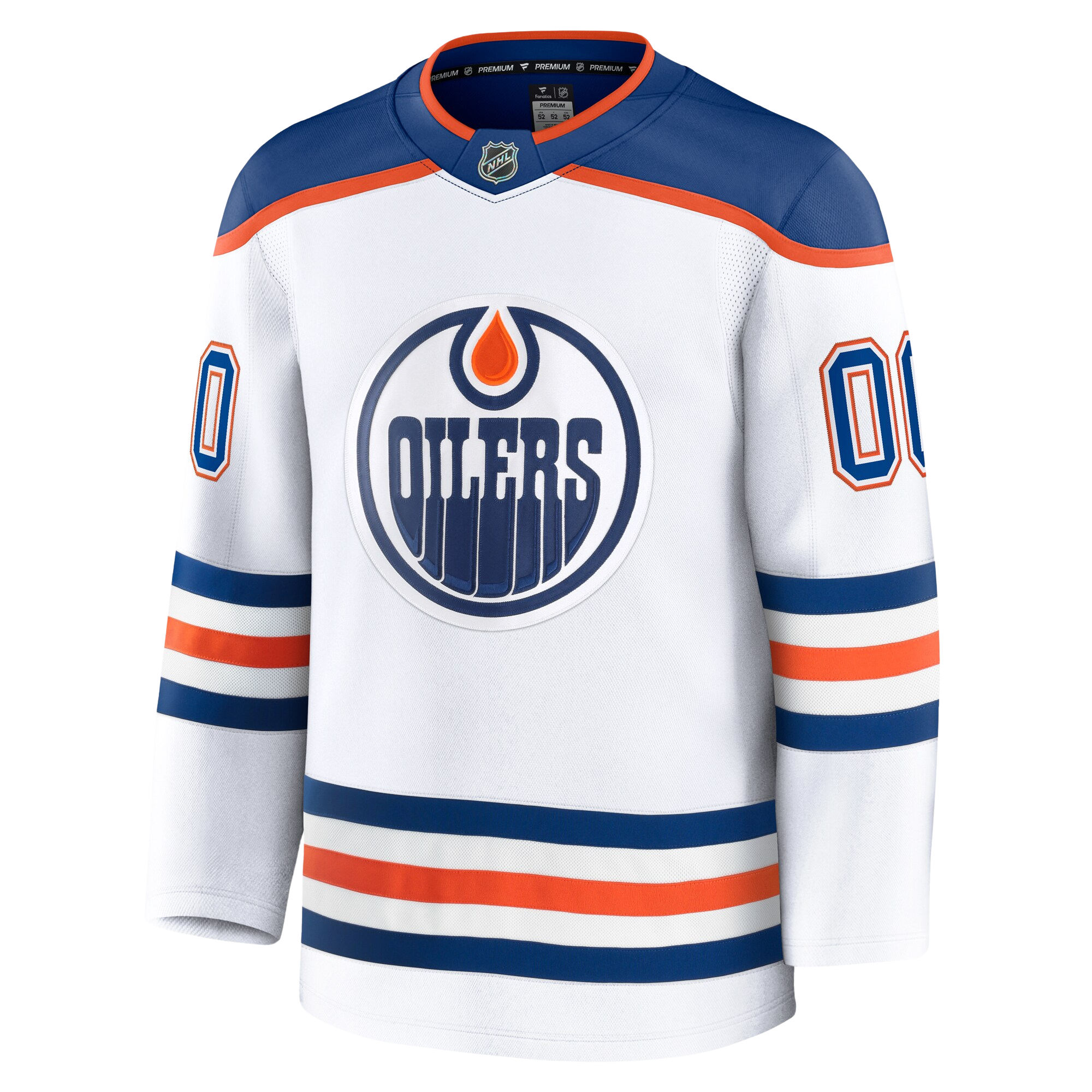 Customizable Edmonton Oilers 2024 Fanatics Premium Official NHL AWAY Jersey