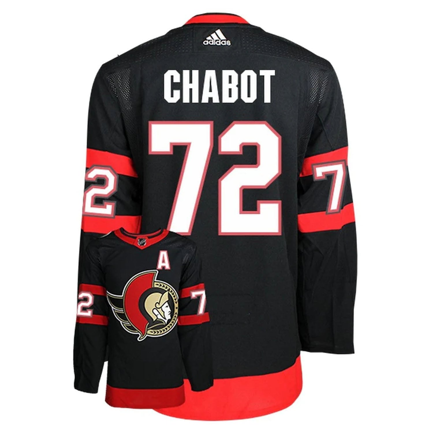 Thomas Chatbot Ottawa Senators 72 Jersey