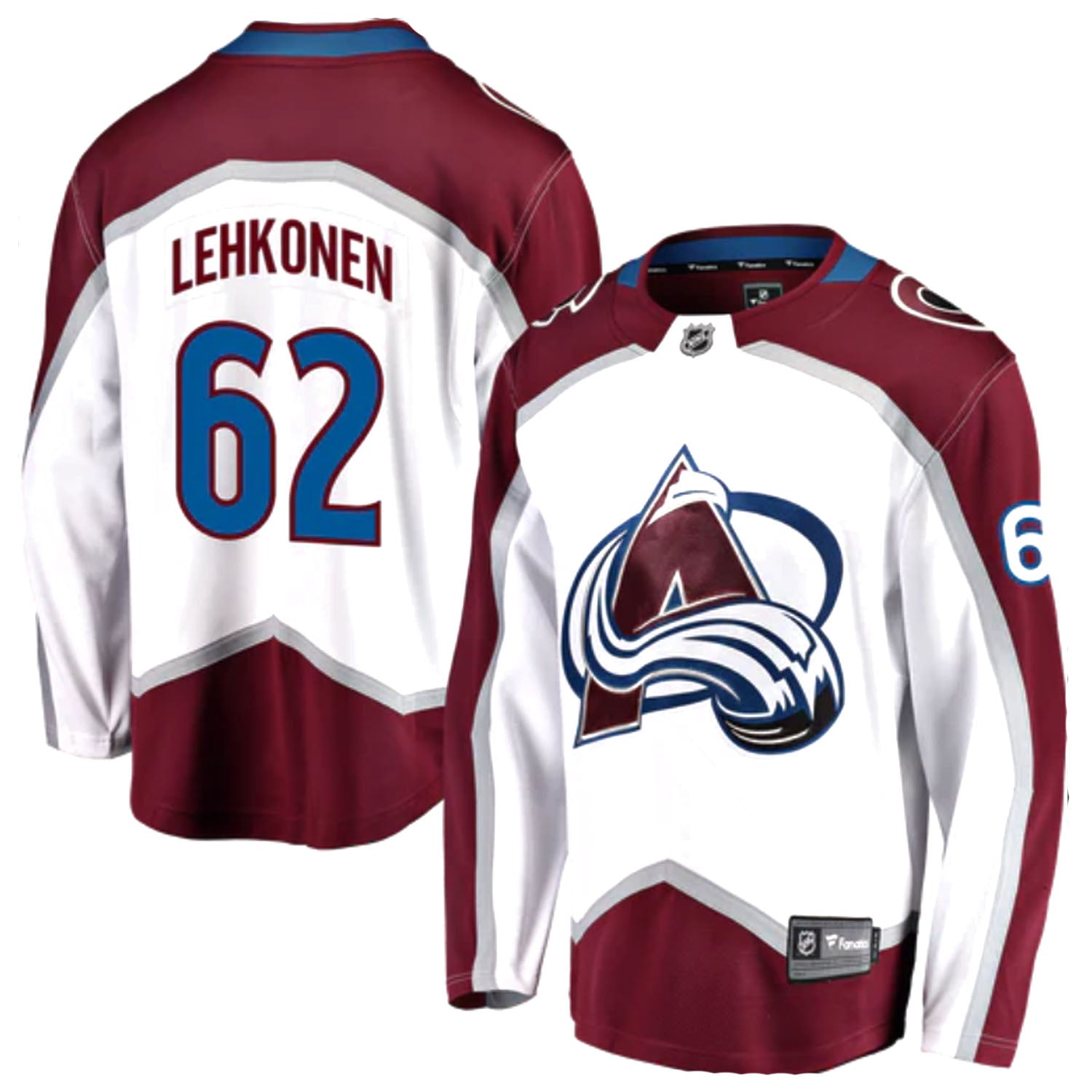 Artturi Lehkonen Colorado Avalanche 62 Jersey