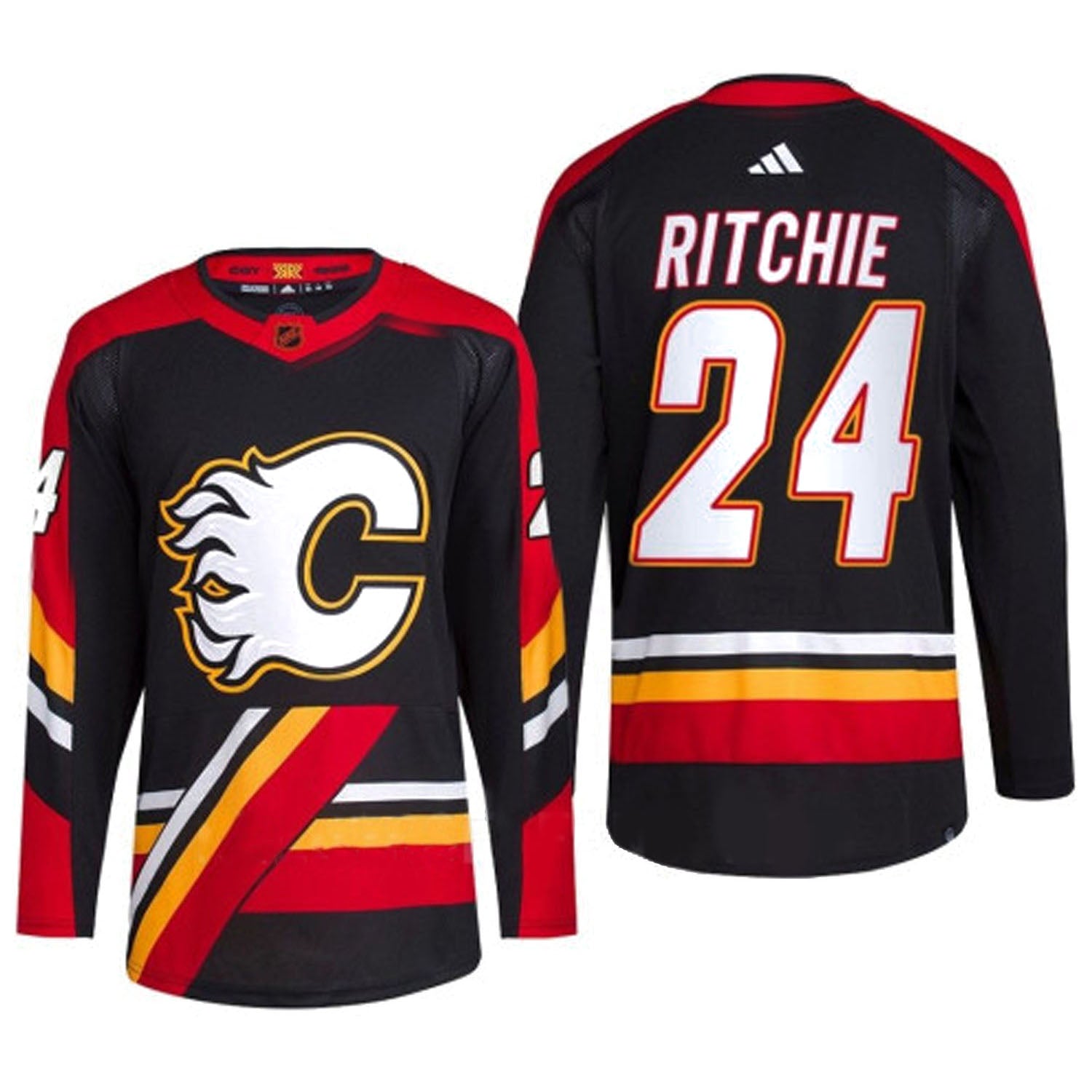 Brett Ritchie Calgary Flames 24 Jersey