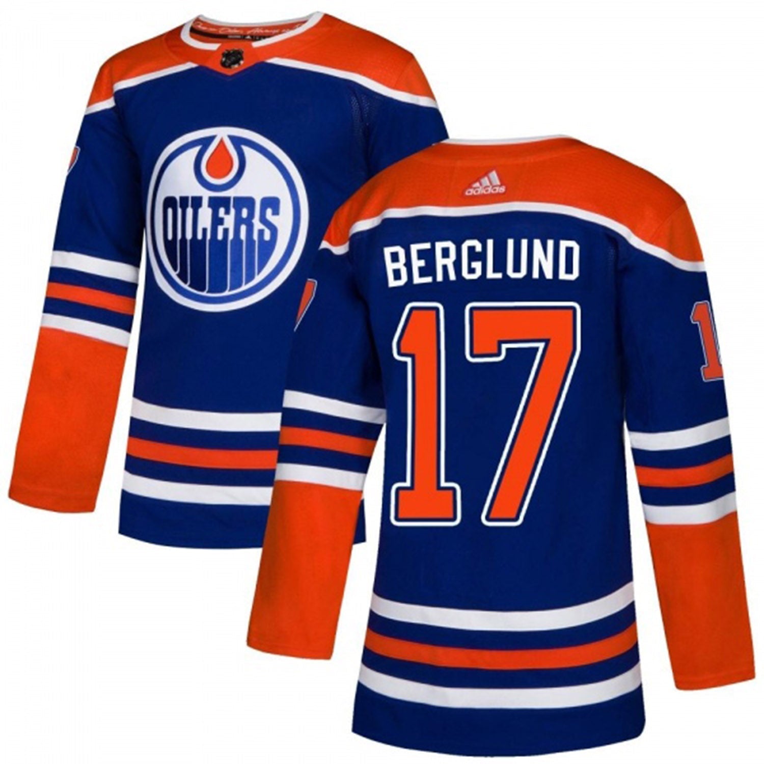 Carl Berglund Edmonton Oilers 17 Jersey