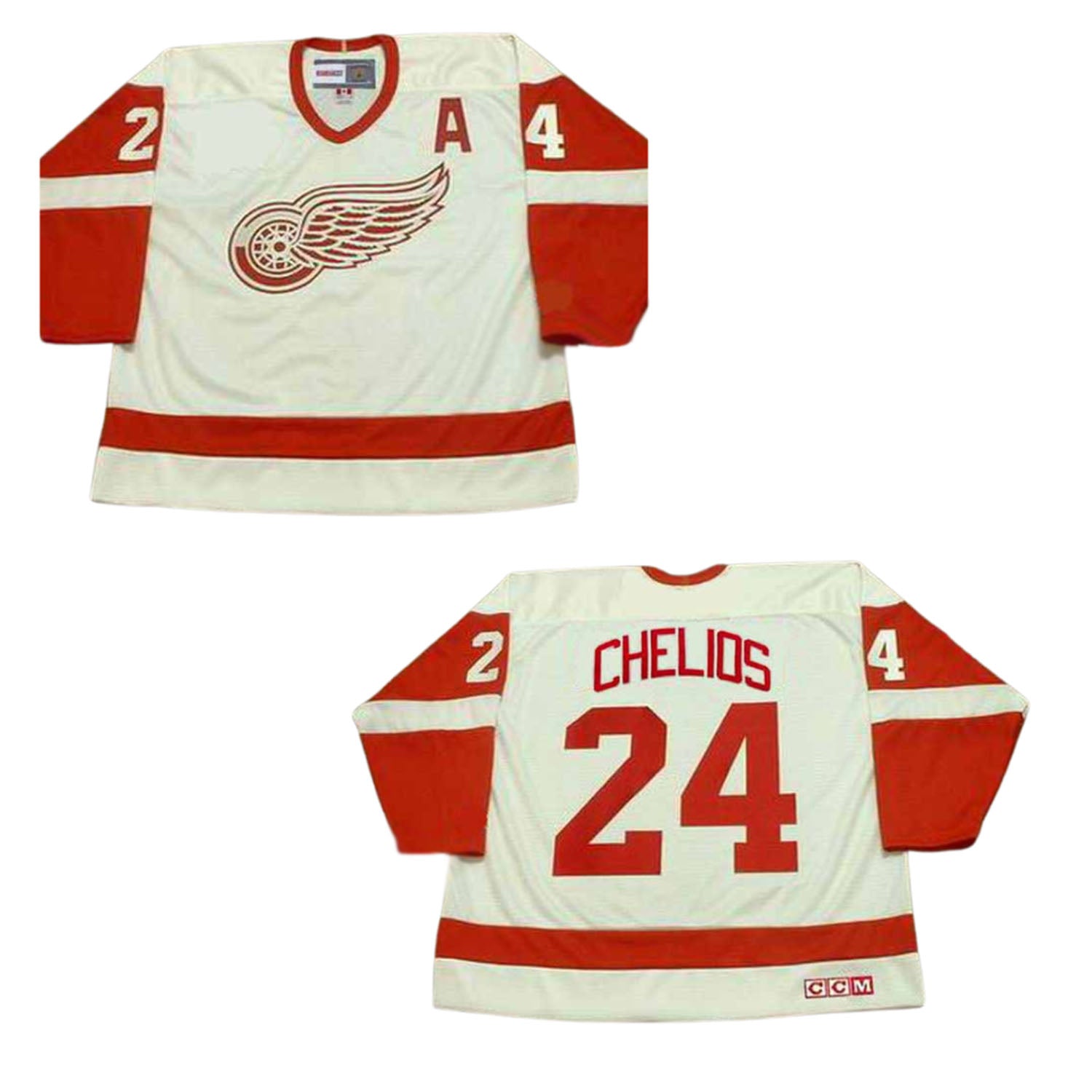 Chris Chelios Red Wings 24 Jersey