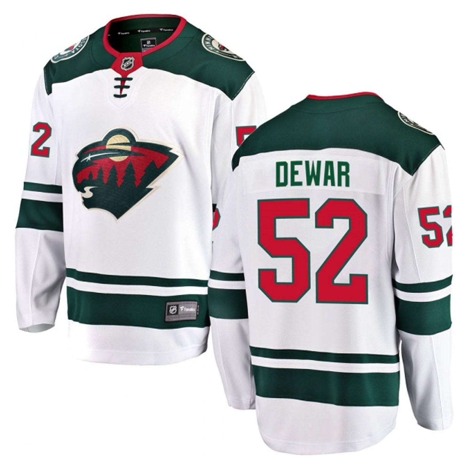 Connor Dewar Minnesota Wild 52 Jersey