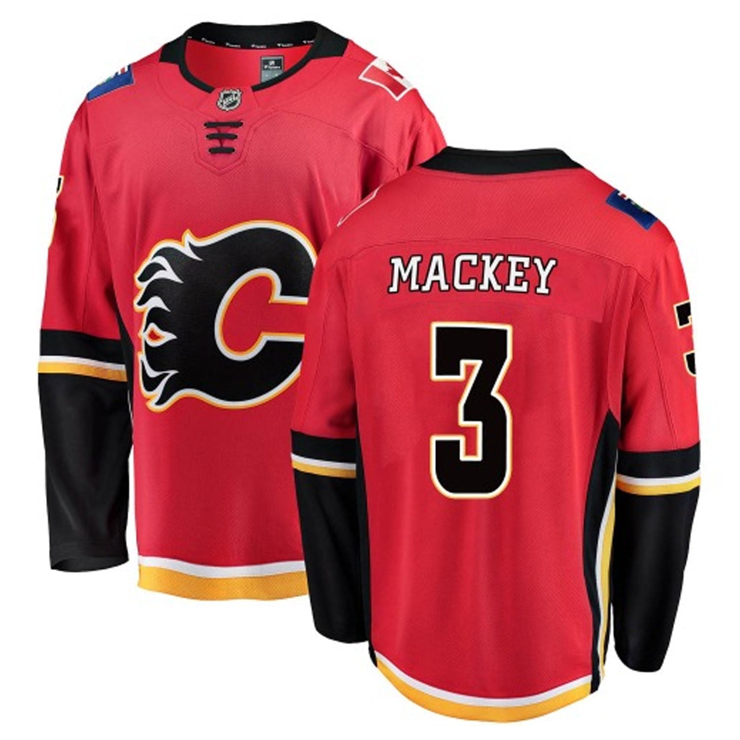 Connor Mackey Calgary Flames 3 Jersey