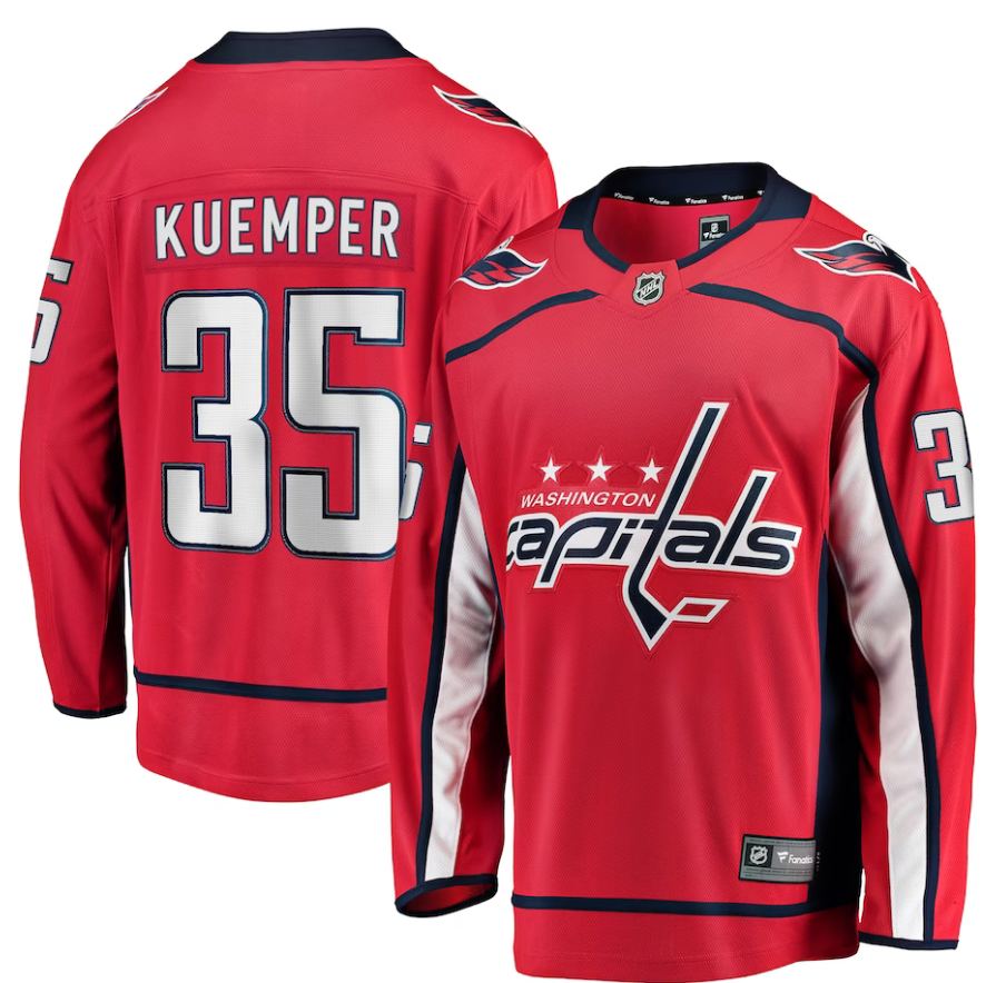 Darcy Kuemper Washington Capitals 35 Jersey