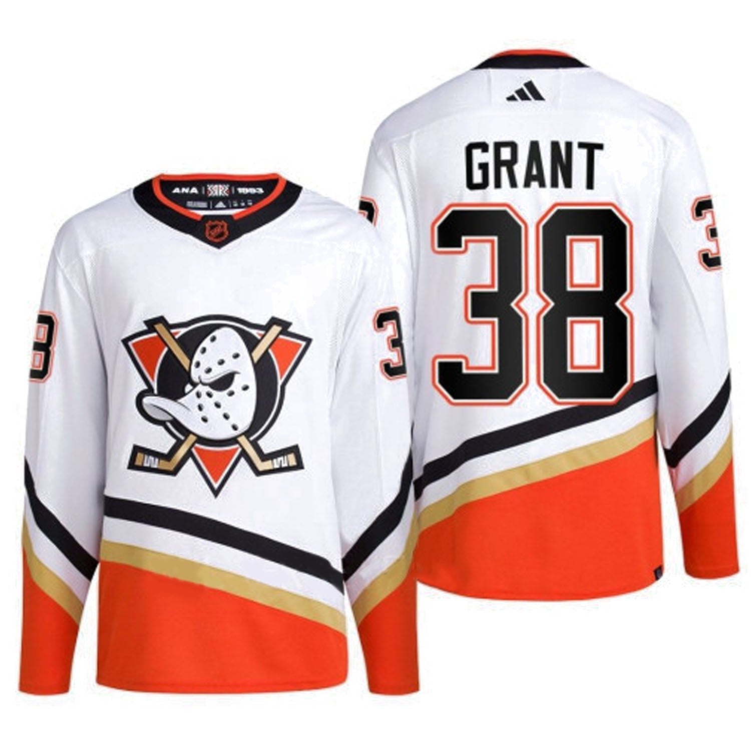 Derek Grant Anaheim Ducks 38 Jersey