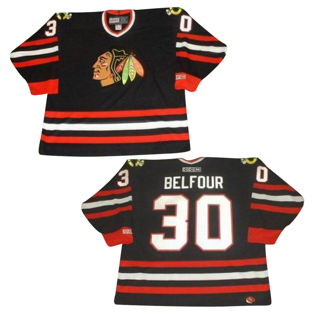 Ed Belfour Chicago Blackhawks 30 Jersey
