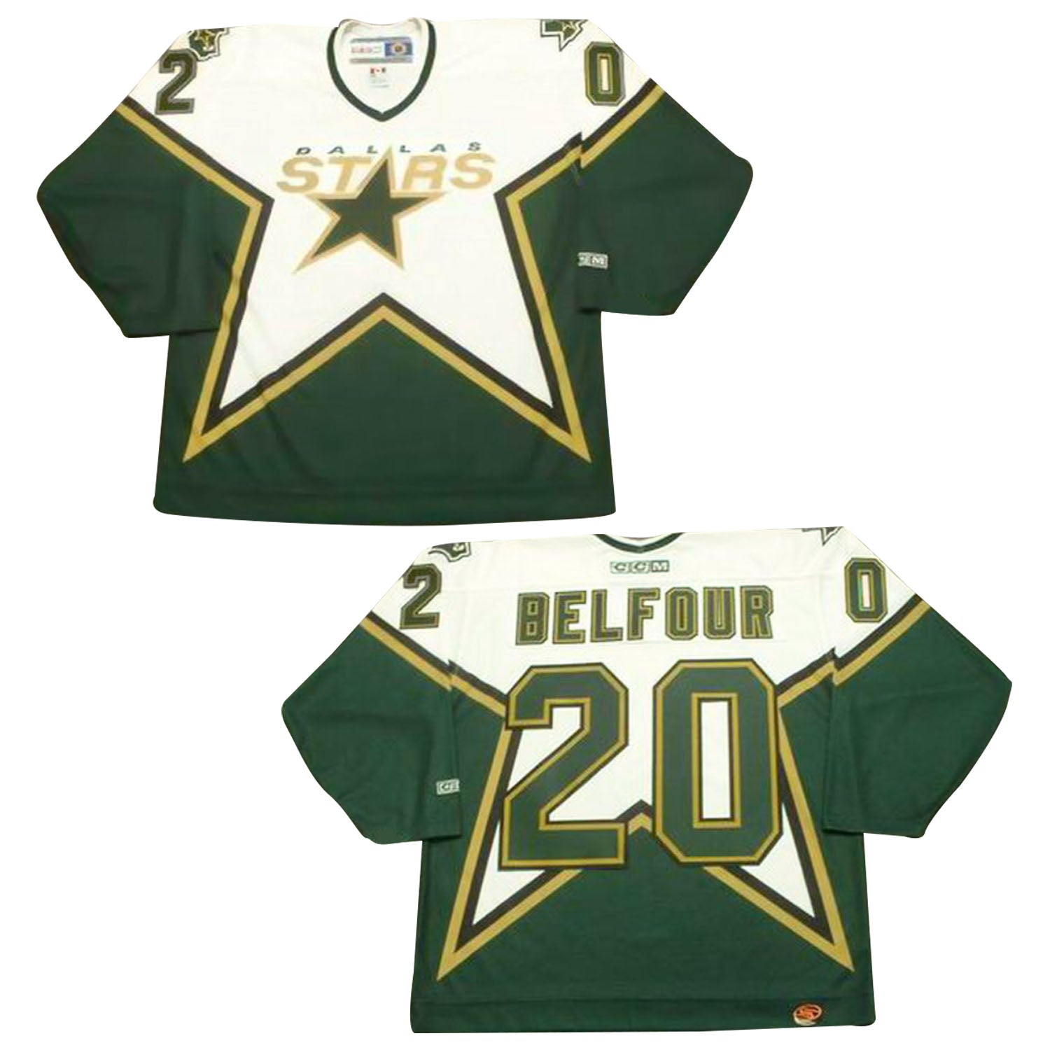 Ed Belfour Dallas Stars 20 Jersey