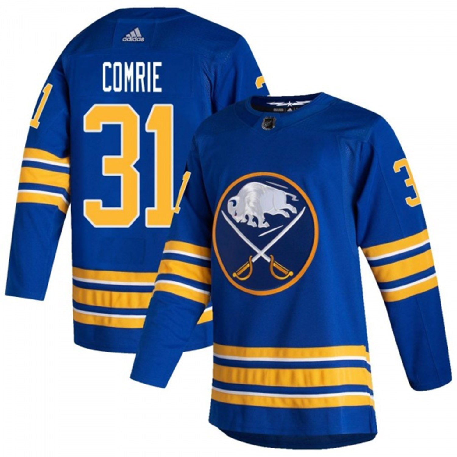 Eric Comrie Buffalo Sabres 31 Jersey