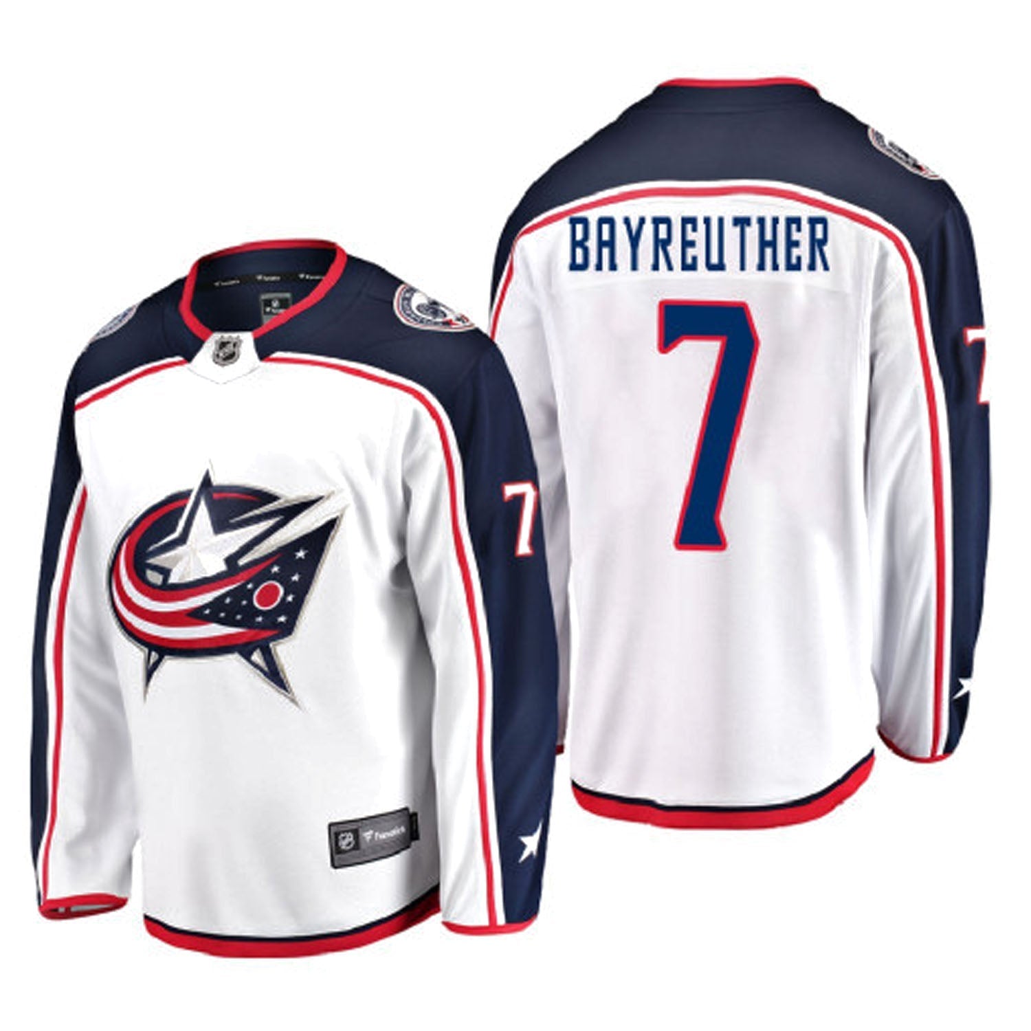 Gavin Bayreuther Columbus Blue Jackets 7 Jersey