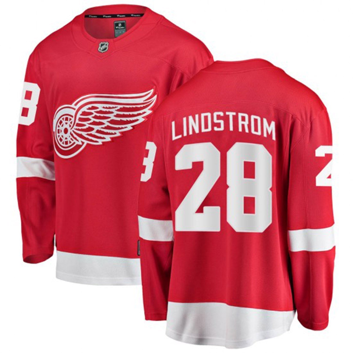 Gustav Lindstrom Detroit Red Wings 28 Jersey