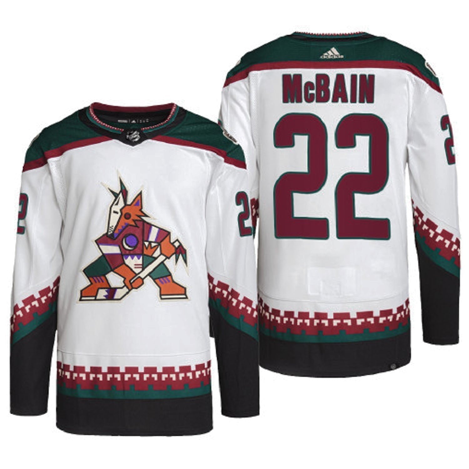 Jack McBain Arizona Coyotes 22 Jersey