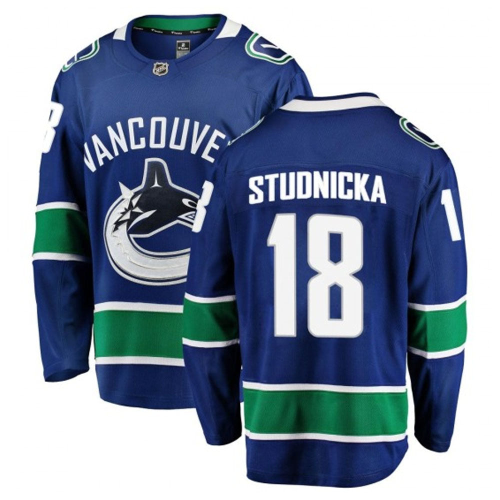 Jack Studnicka Vancouver Canucks 18 Jersey