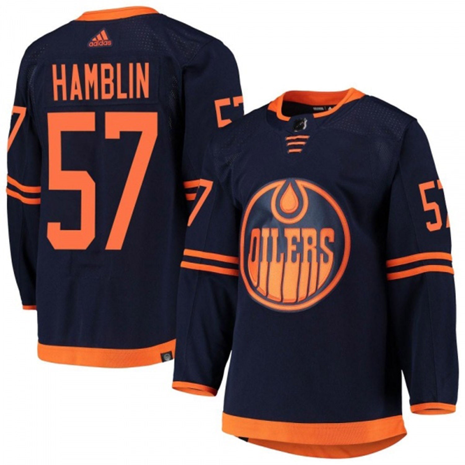 James Hamblin Edmonton Oilers 57 Jersey