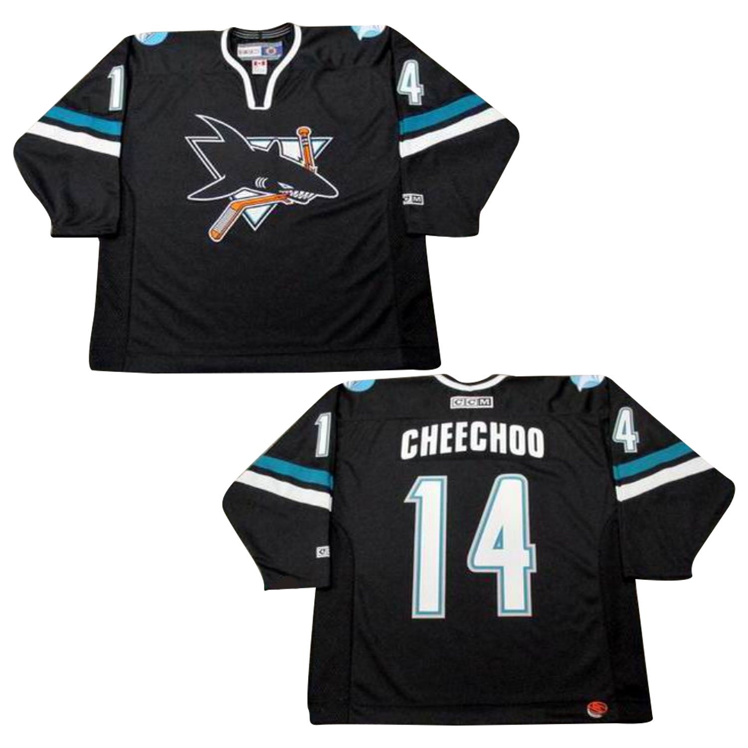 Jonathan Cheechoo San Jose Sharks 14 Jersey