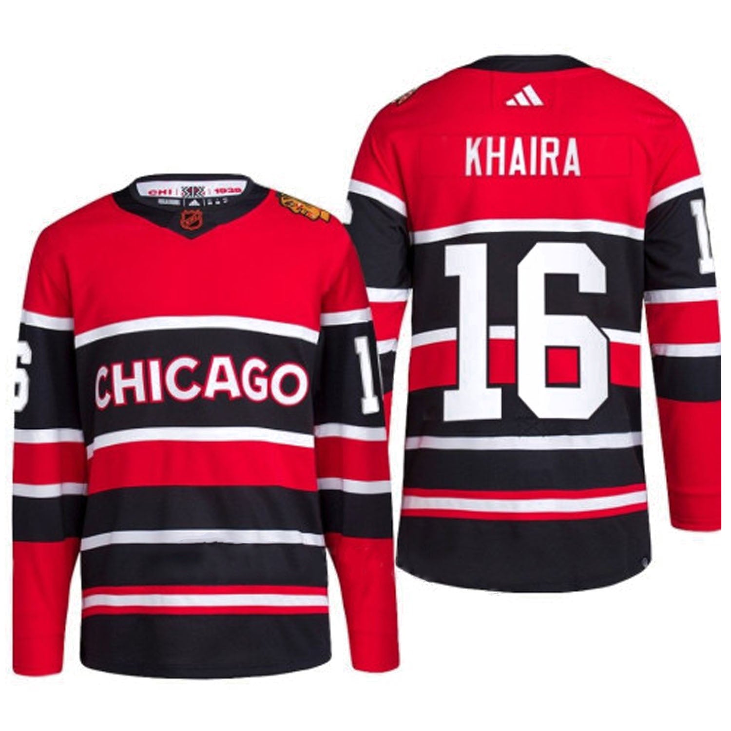 Jujhar Khaira Chicago Blackhawks 16 Jersey