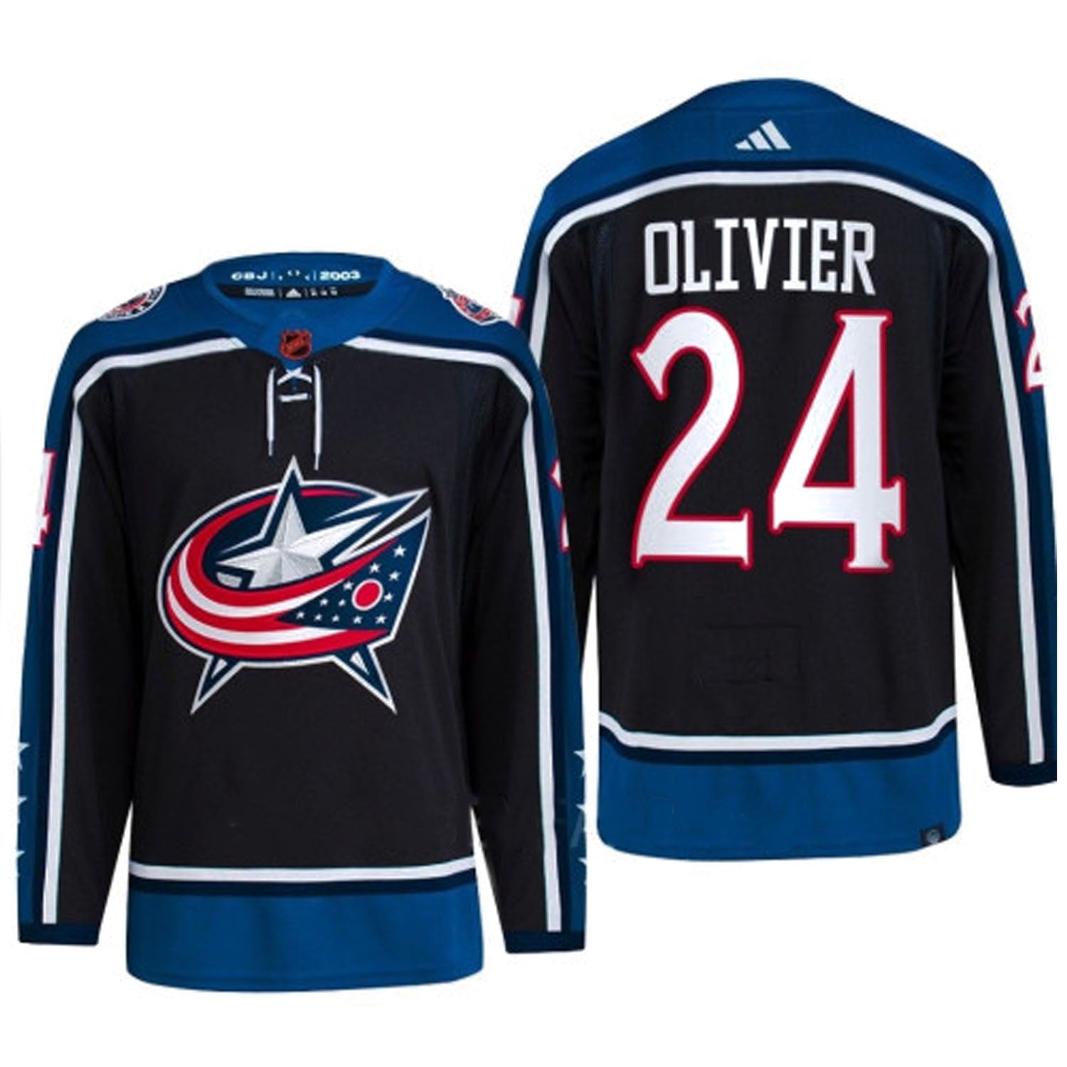 Mathieu Olivier Columbus Blue Jackets 24 Jersey