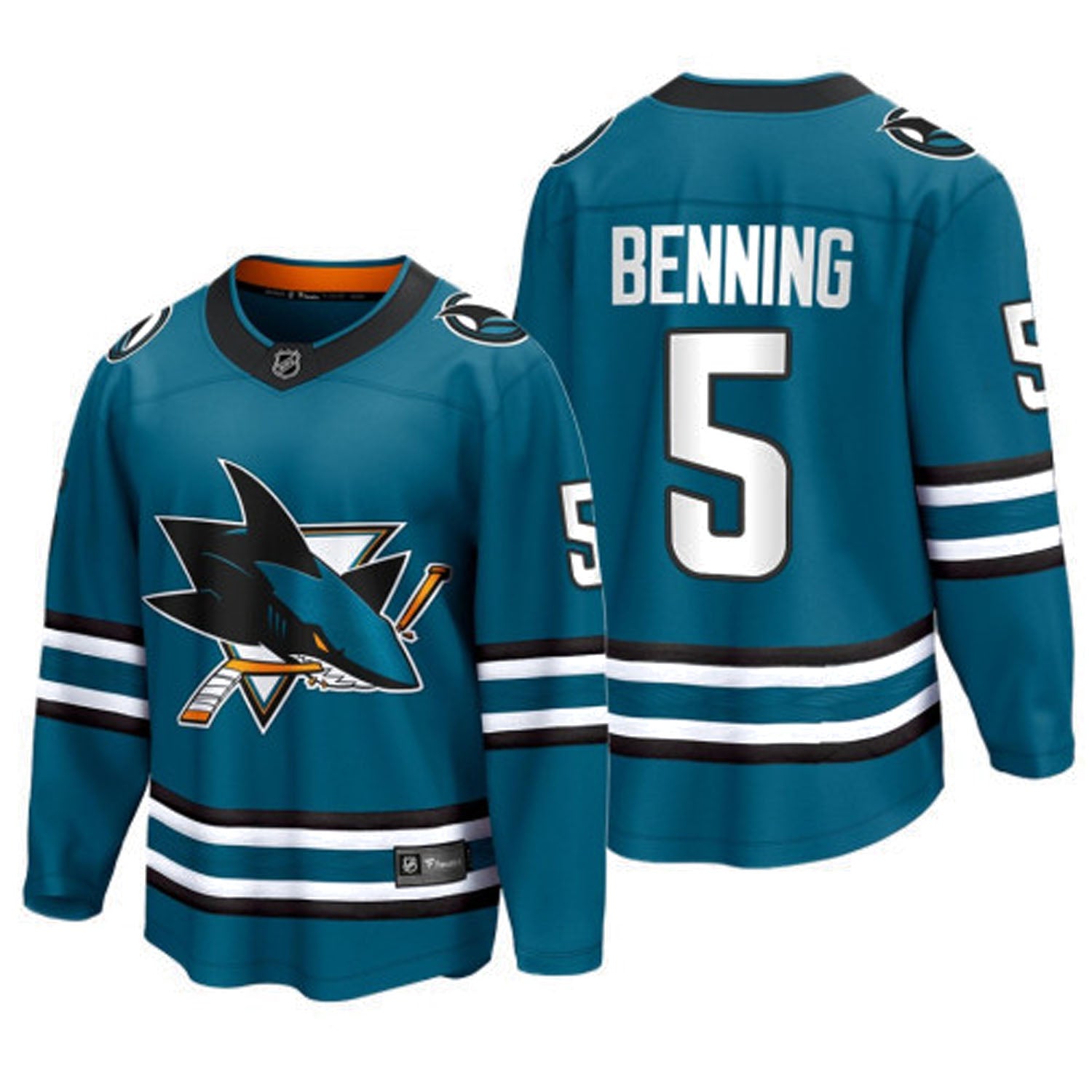 Matt Benning San Jose Sharks 5 Jersey
