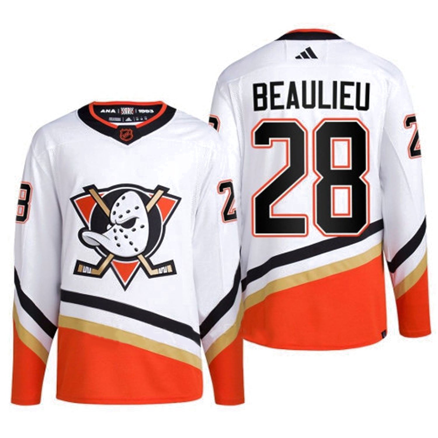 Nathan Beaulieu Anaheim Ducks 28 Jersey