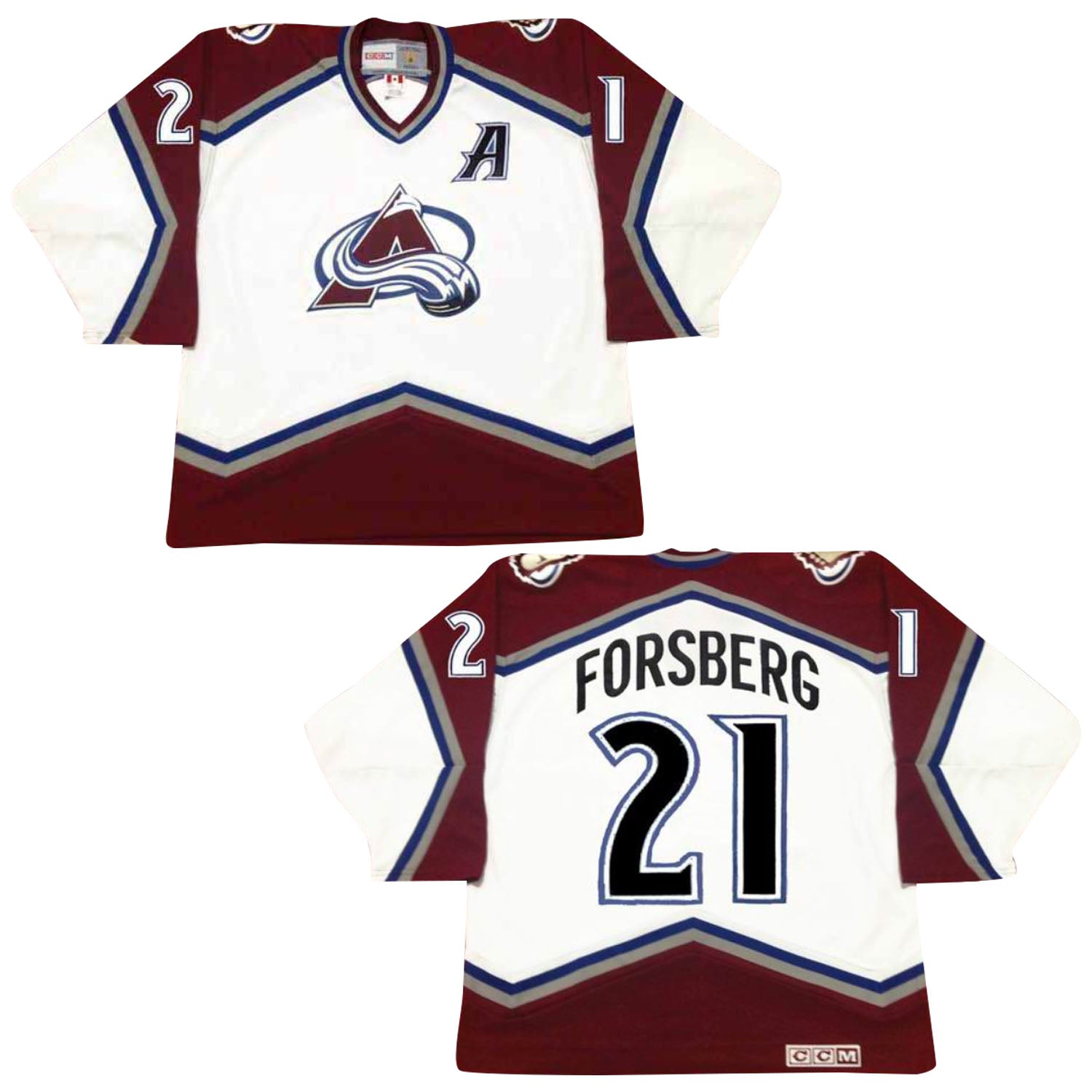 Peter Forsberg Colorado Avalanche 21 Jersey