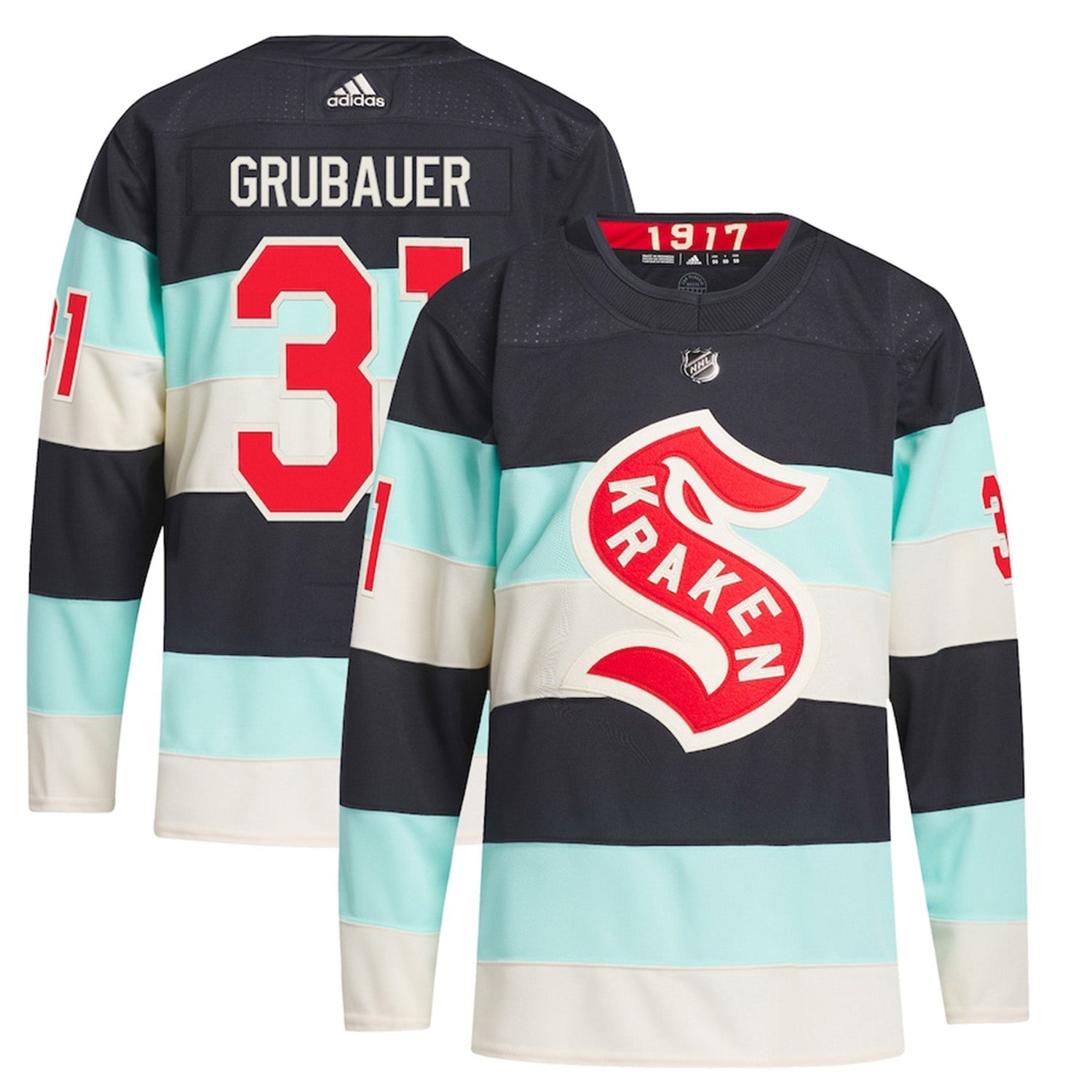 Philipp Grubauer Seattle Kraken Winter Classic 31 Jersey