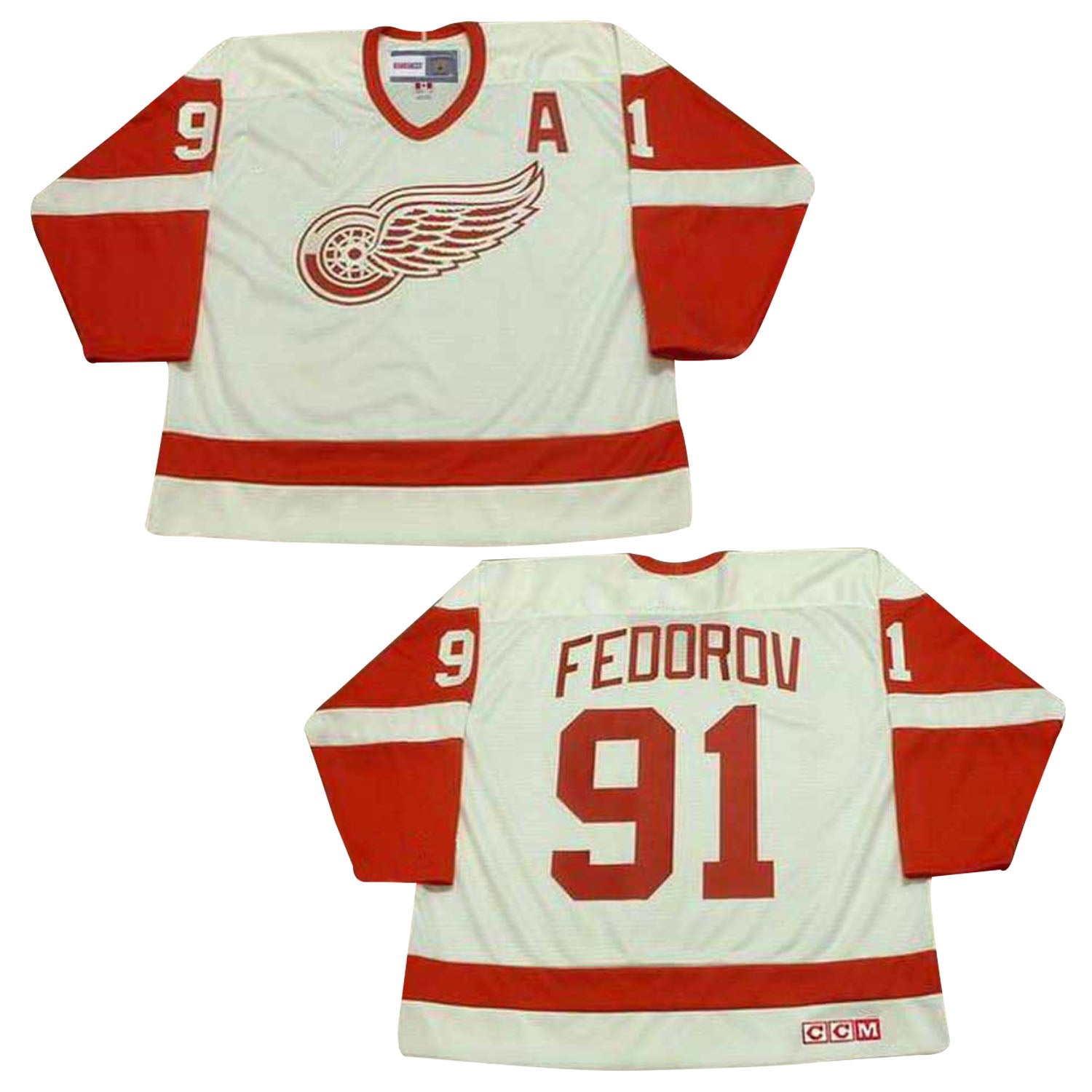 Sergei Federov Detroit Red Wings 91 Jersey