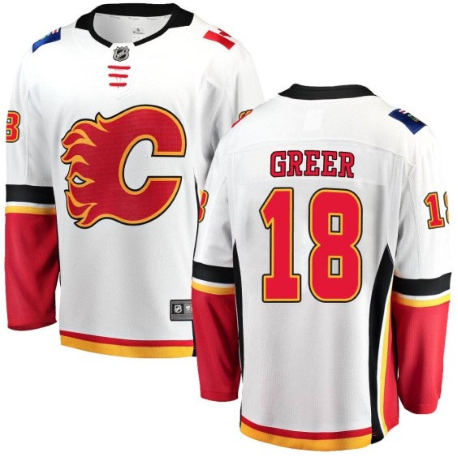 A.J Greer Calgary Flames 18 Jersey