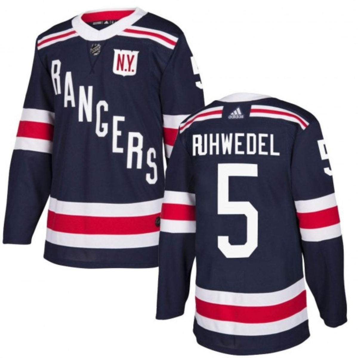 Chad Ruhwedel New York Rangers 5 Jersey