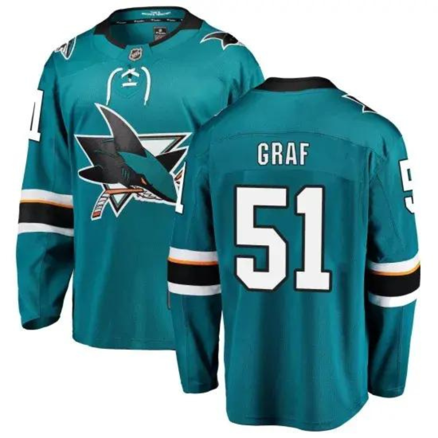 Collin Graf San Jose Sharks 51 Jersey