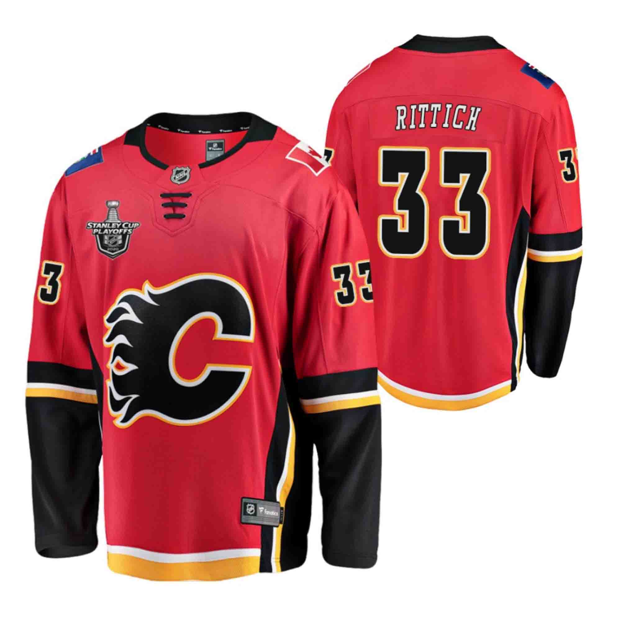 David Rittich Calgary Flames 33 Jersey