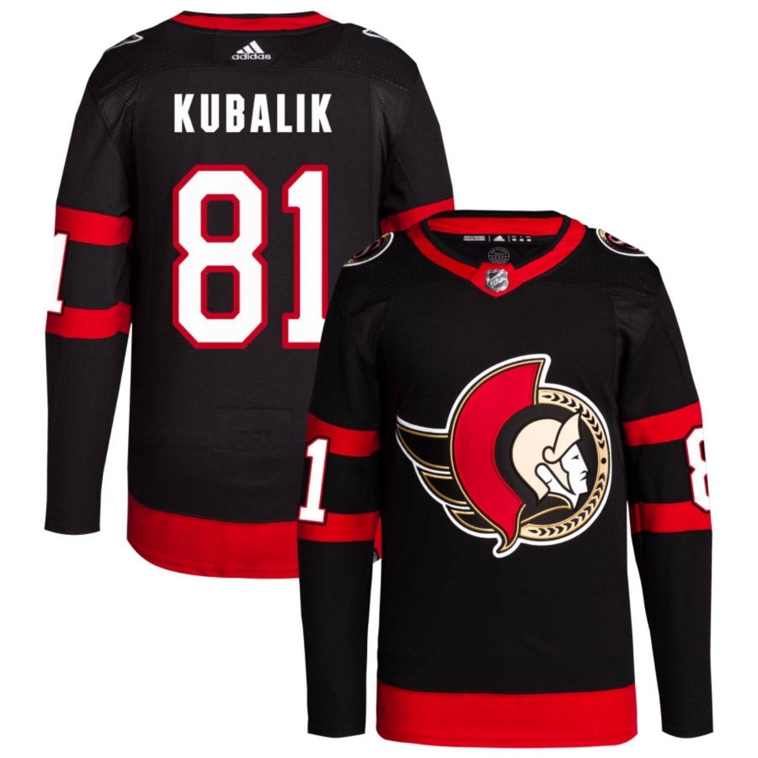 Dominik Kubalik Ottawa Senators 81 Jersey