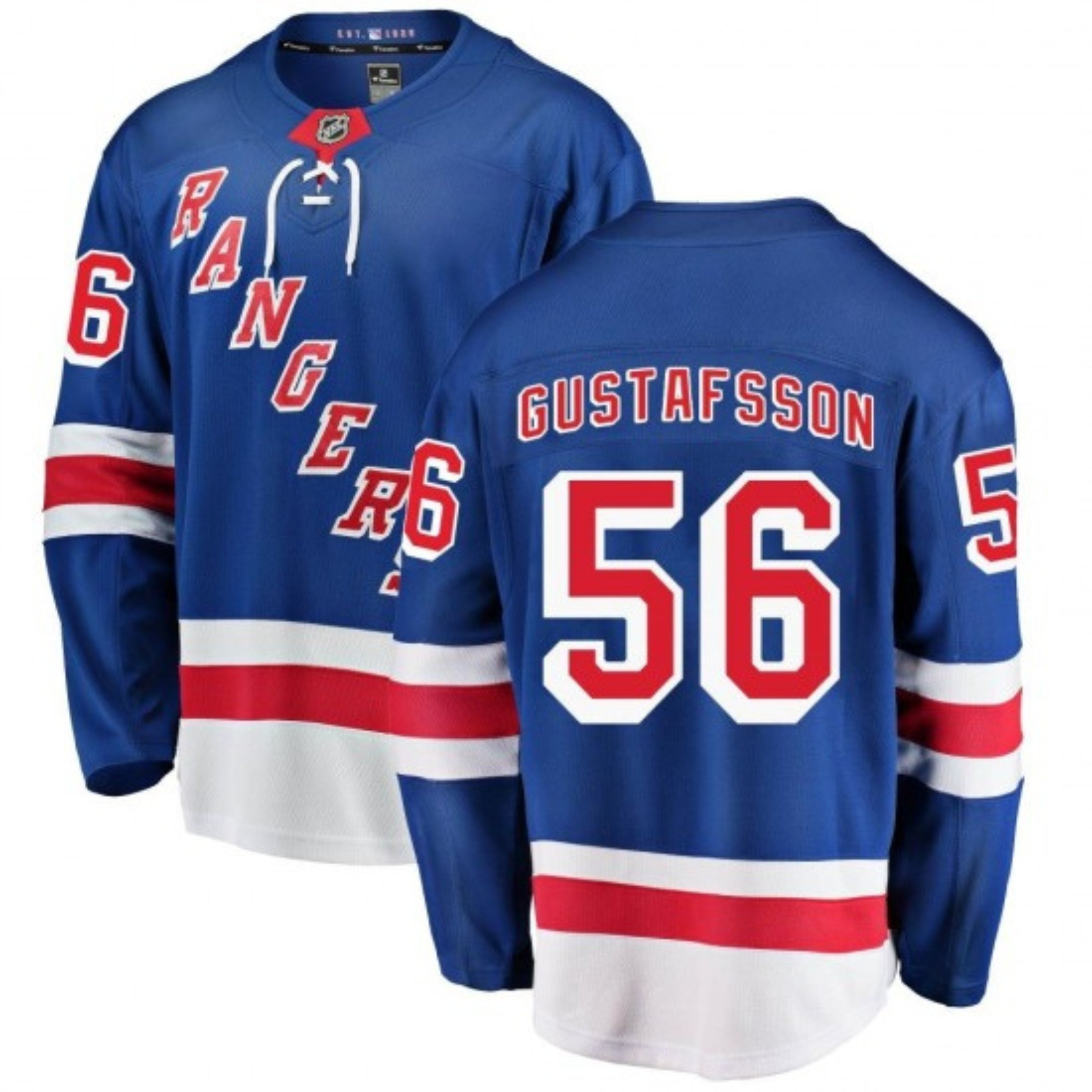 Erik Gustafsson New York Rangers 56 Jersey