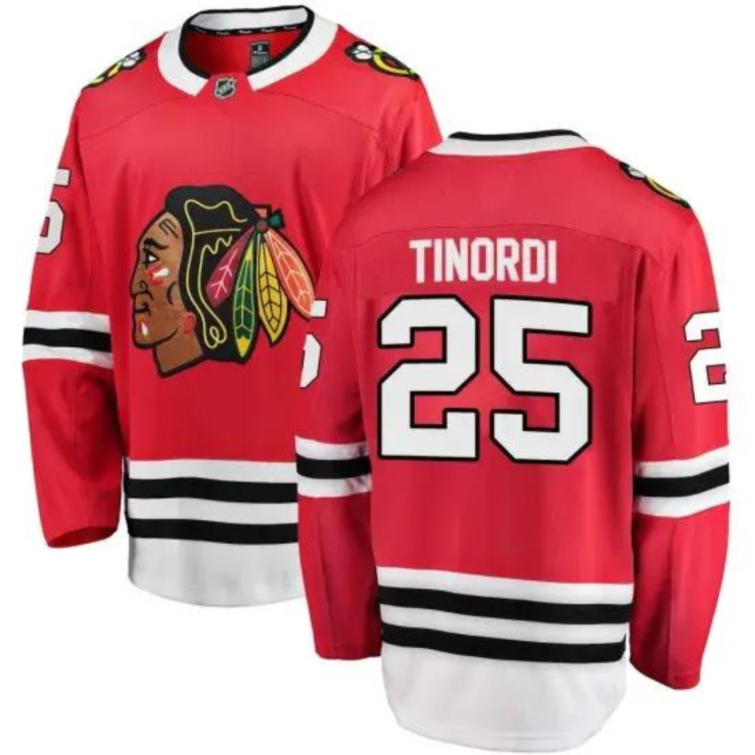 Jarred Tinordi Chicago Blackhawks 25 Jersey