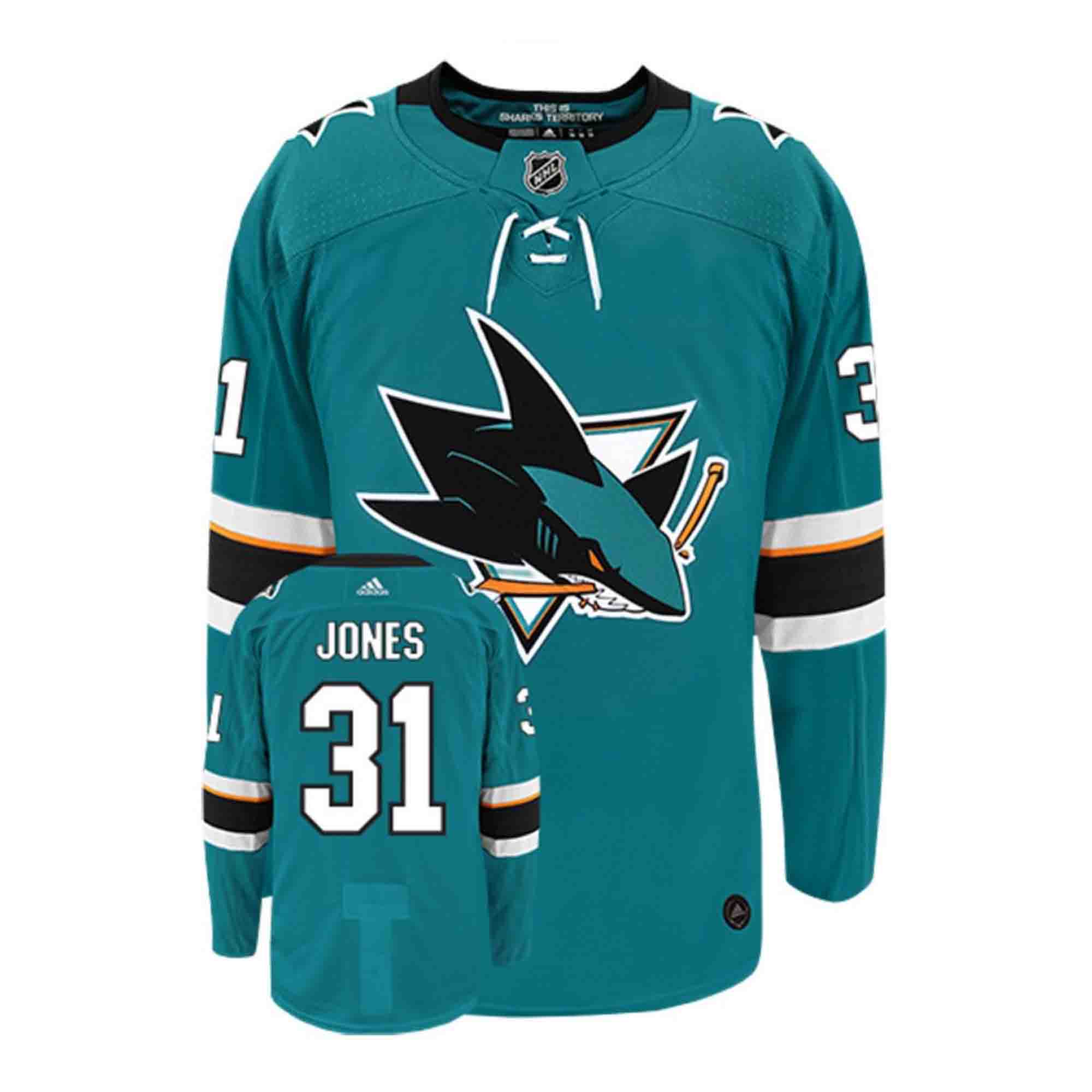Martin Jones San Jose Sharks 31 Jersey
