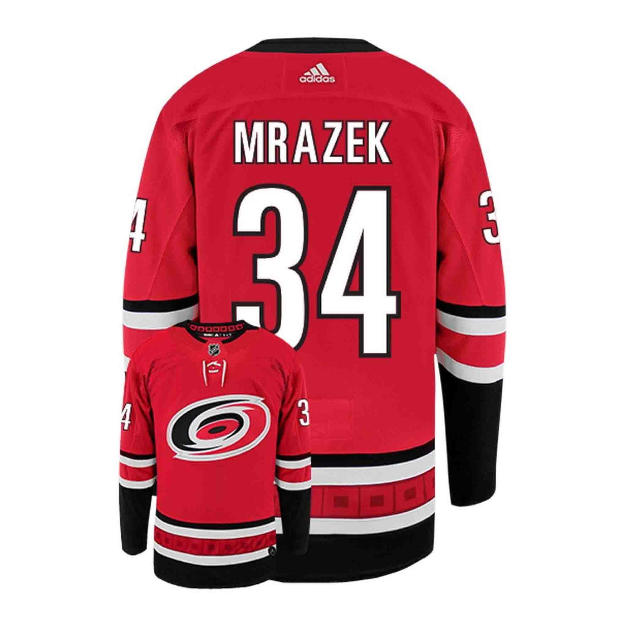 Petr Mrazek Carolina Hurricanes 34 Jersey