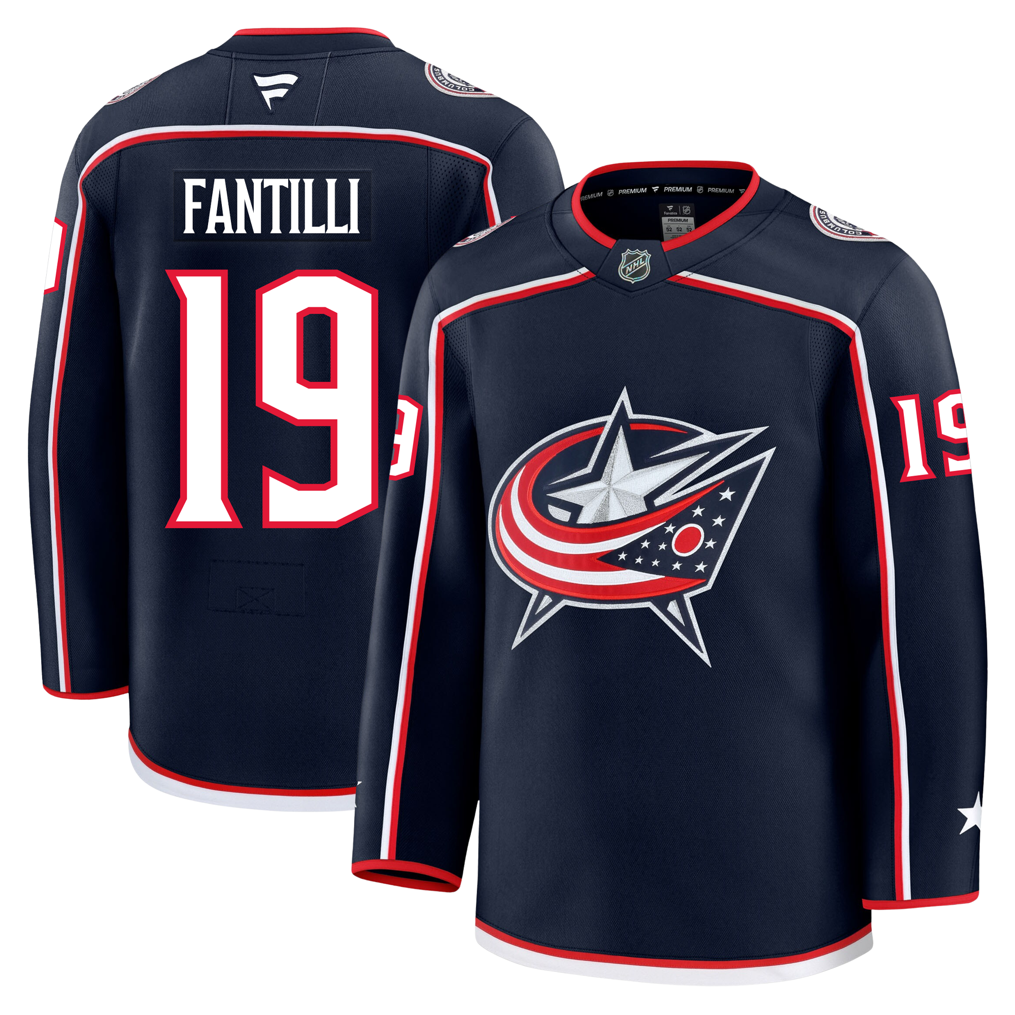 Adam Fantilli Columbus Blue Jackets Fanatics Premium Home Jersey