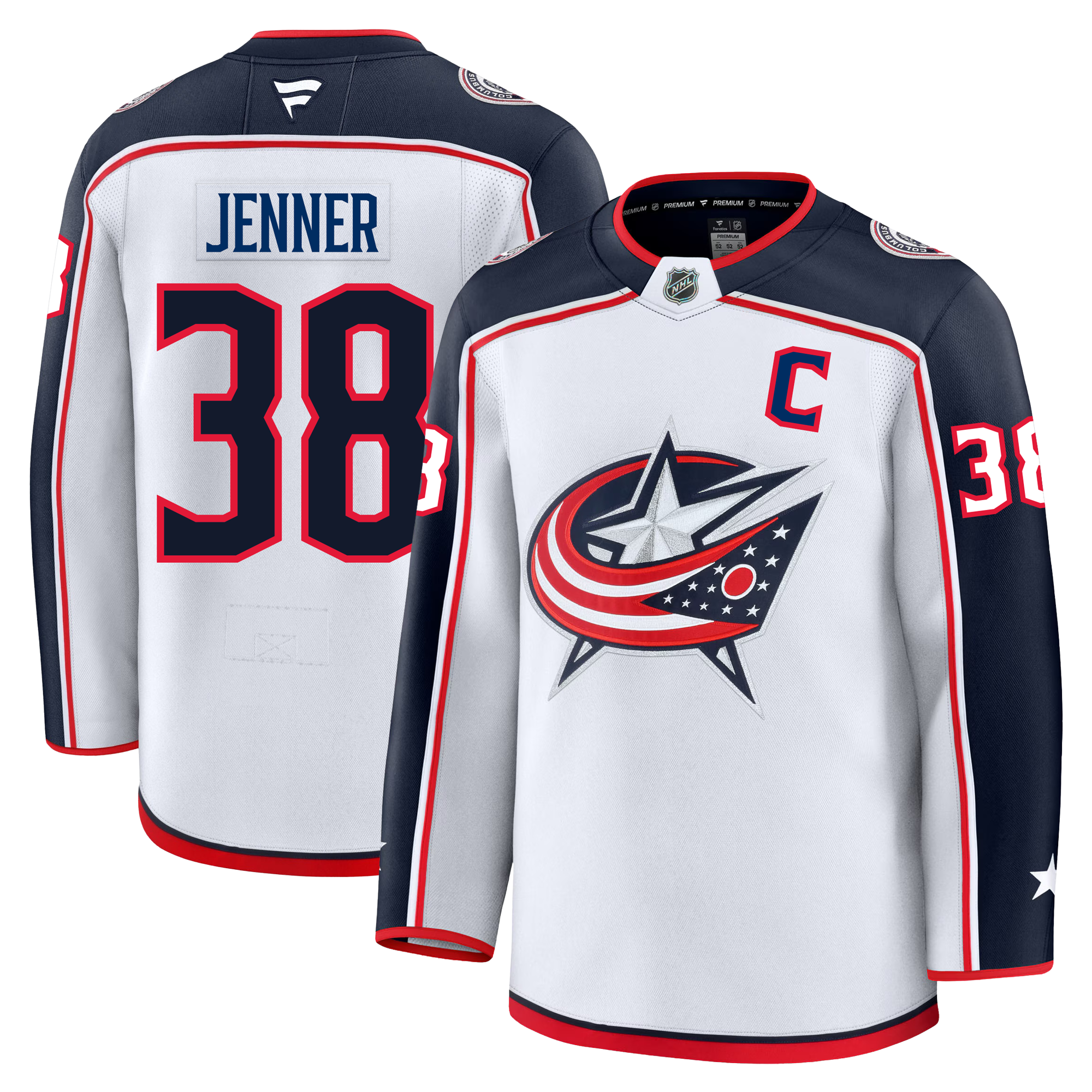 Boone Jenner Columbus Blue Jackets Fanatics Premium Away Jersey