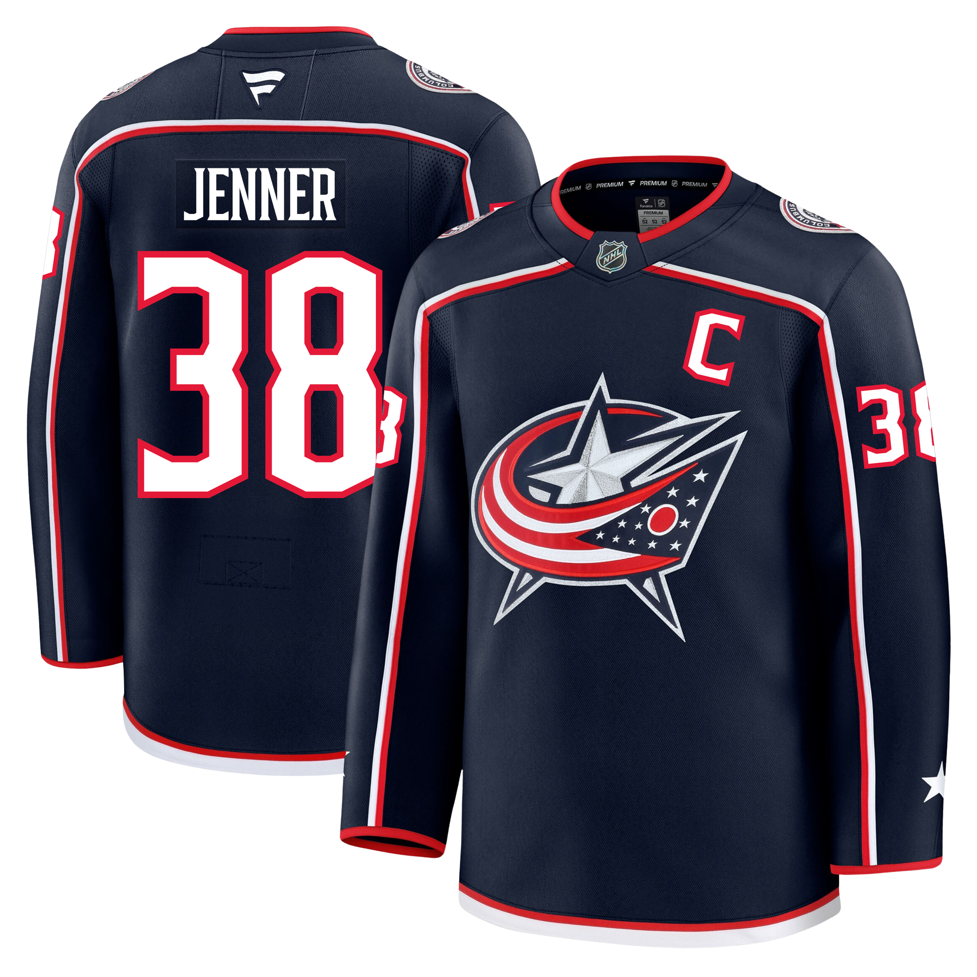 Boone Jenner Columbus Blue Jackets Fanatics Premium Home Jersey
