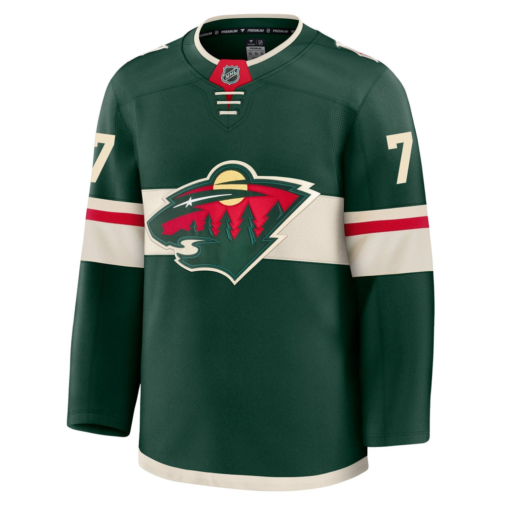 Brock Faber Minnesota Wild Fanatics Premium Home Jersey