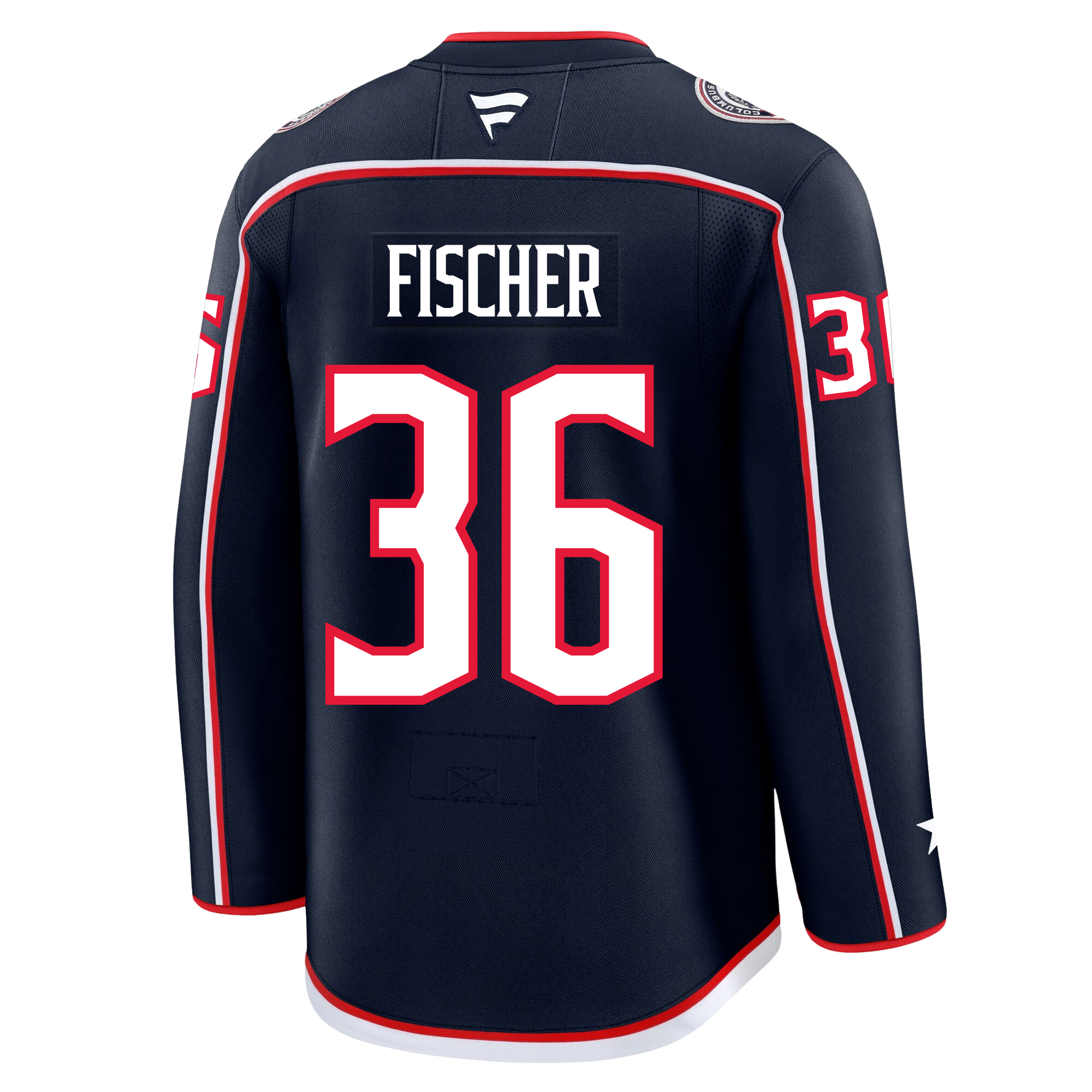 Christian Fischer Columbus Blue Jackets Fanatics Premium Home Jersey