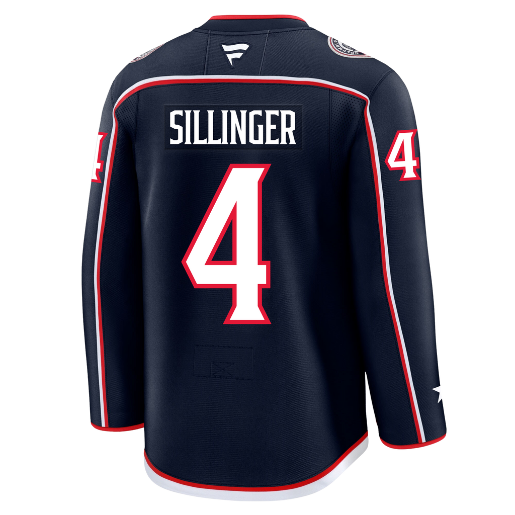 Cole Sillinger Columbus Blue Jackets Fanatics Premium Home Jersey