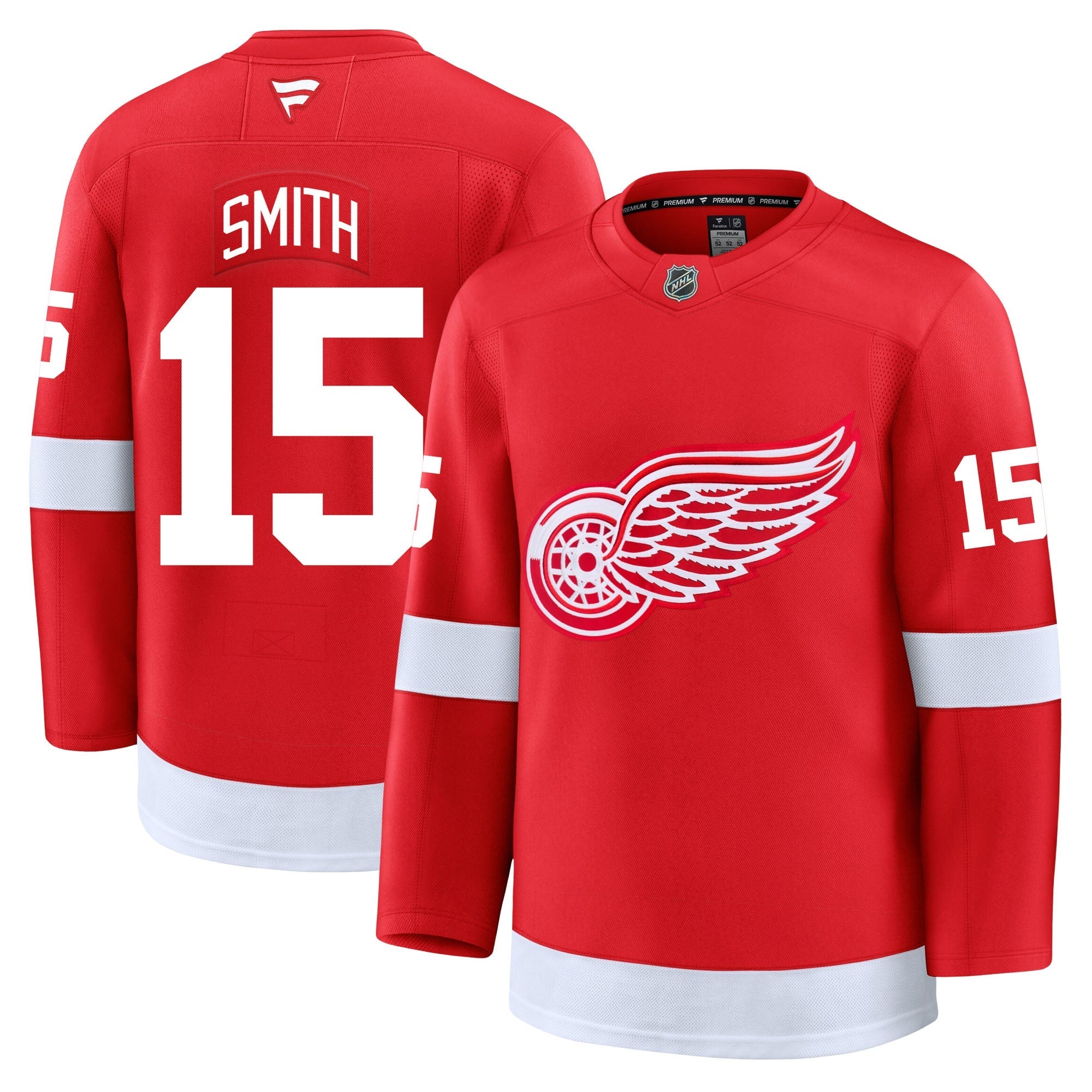Craig Smith Detroit Red Wings Fanatics Premium Home Jersey